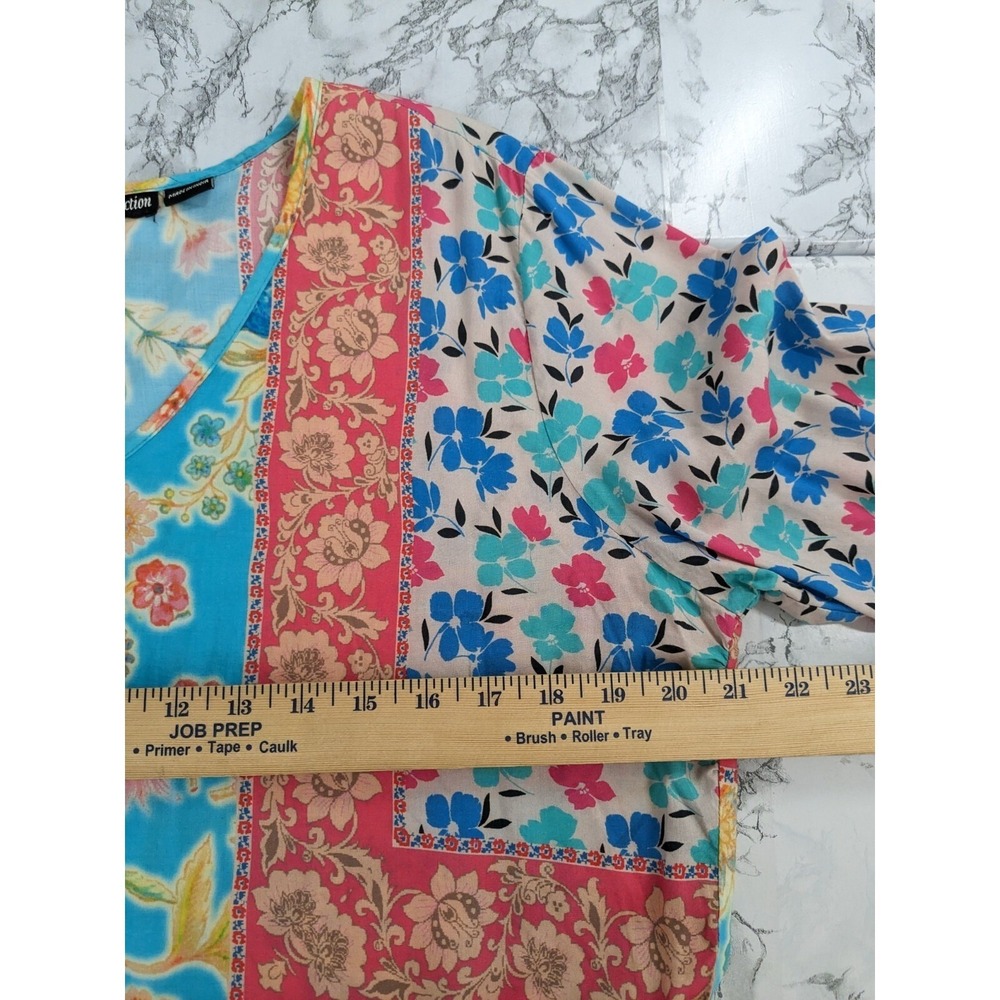 Tolani Collection Patchwork Tunic Top Handkerchie… - image 4